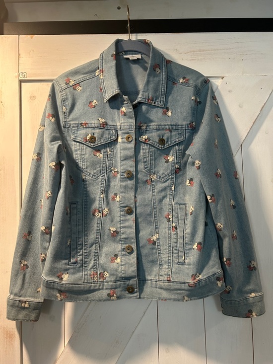 Disney Jackets & Blazers - Disney Rare Light Blue Denim Jacket with Minnie Character Print XS